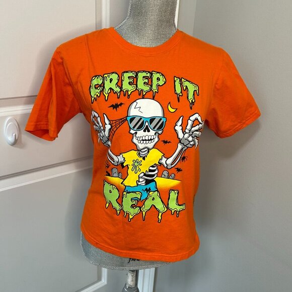 Other - Kids "Creeping it Real" Halloween TShirt Size LG 10/12 NWOT